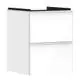Hansgrohe-HG-Xelu-Q-Waschtischunterschrank-Weiss-Hochglanz-480-475-mit-2-Schubkaesten-fuer-Handwaschbecken-Mattweiss-54019700 gallery number 1